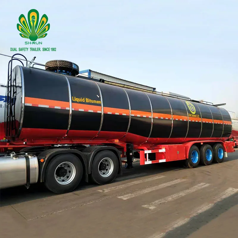 Special tank semi-trailer for asphalt transportation 40 cubic meters capacity 10CM insulation layer