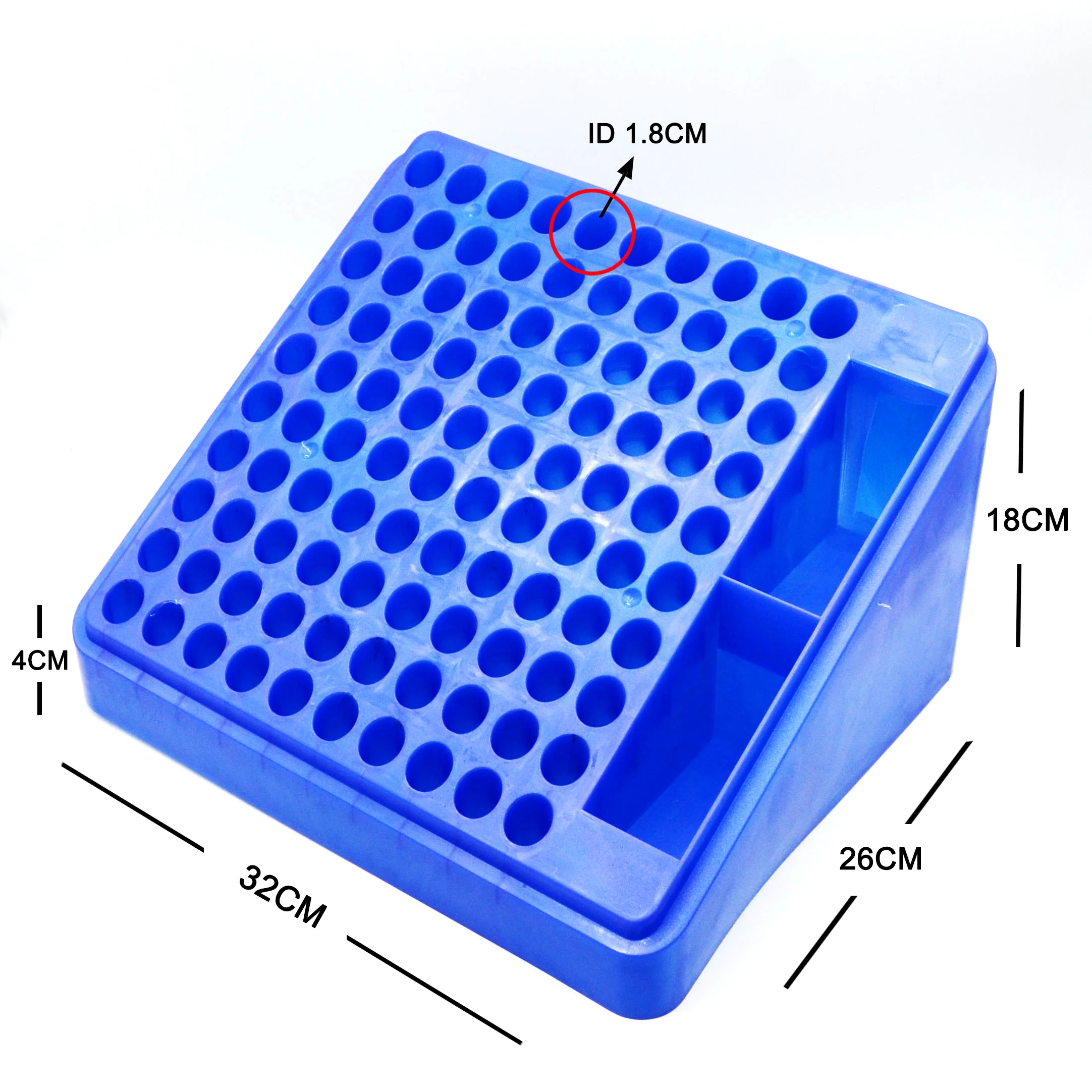 Laboratory 100 well cold rack Multifunction tube storage box rack Plastic Test Tube Rack