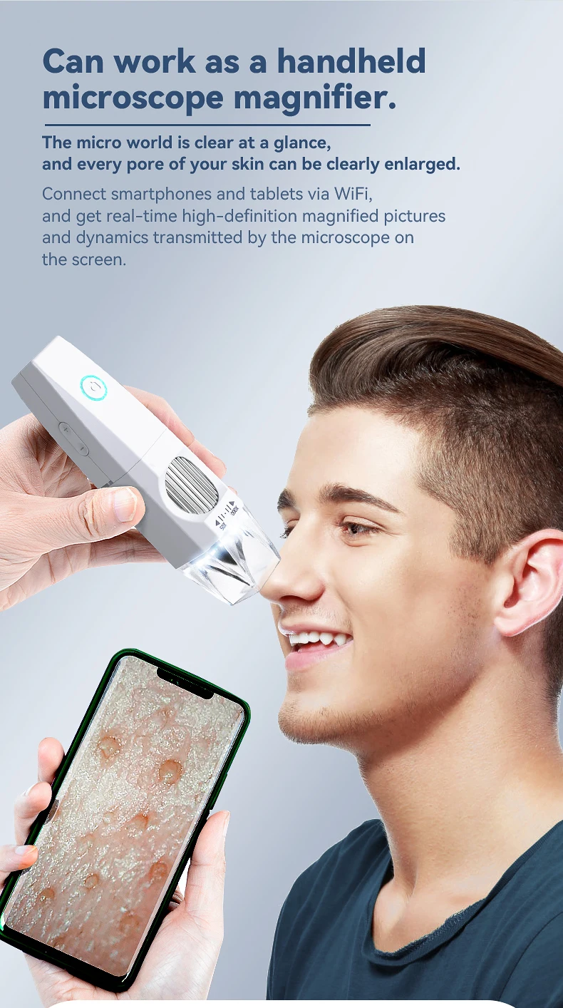 Tesihan WiFi Microscopio 1000X Digital Microscope HD 1080P 8 LED WiFi Microscope Camera PCB Inspection tools for mobile repair