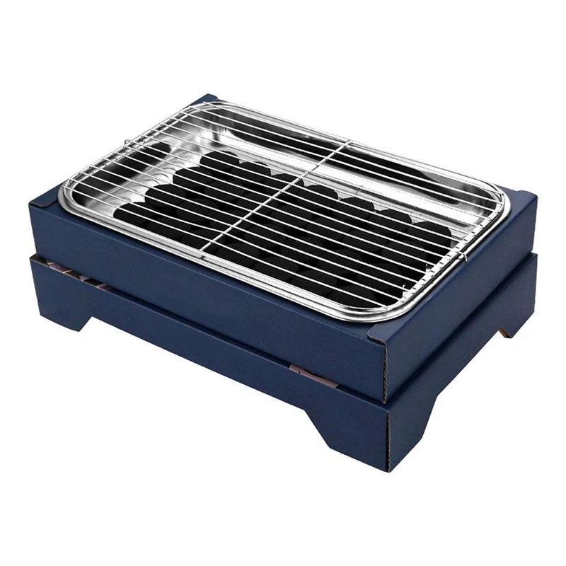 Disposable Charcoal Grill Camping and Tailgate Parties Small size Portable, Easy To Light, and Convenient