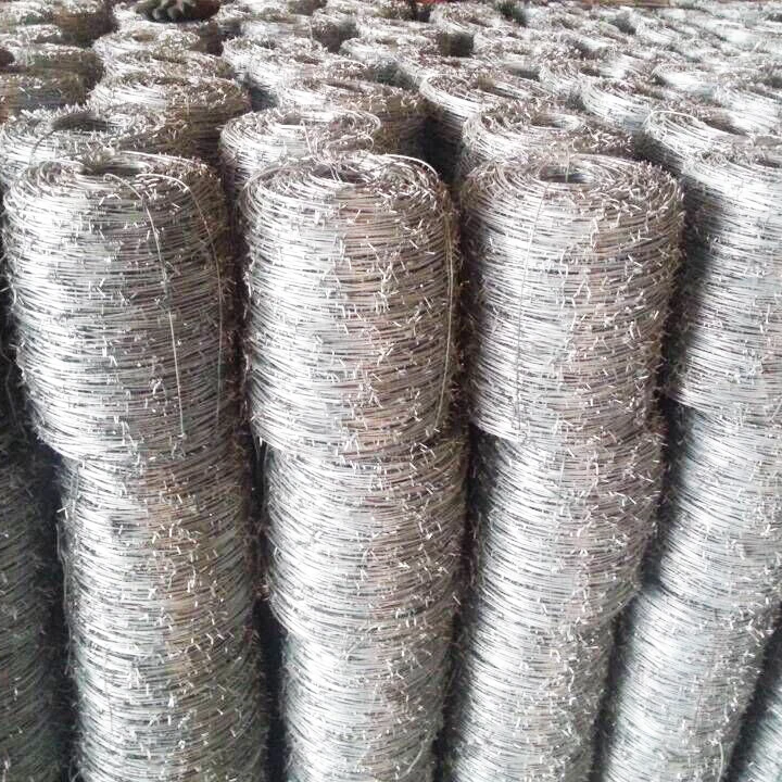 Оцинкованная колючая проволока 2 и 4 точки 50 кг для продажи ограждение из колючей проволоки оптовая