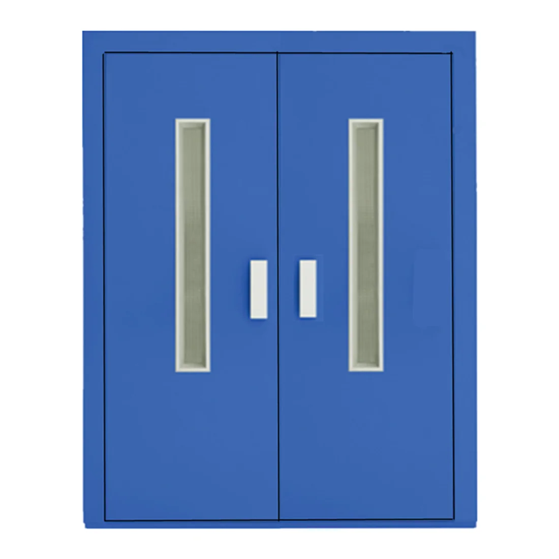 Zowee two panel Elevator Double Swing Door 700m - 1800mm Warehouse semi-autoamtic Door Lift Manual double door