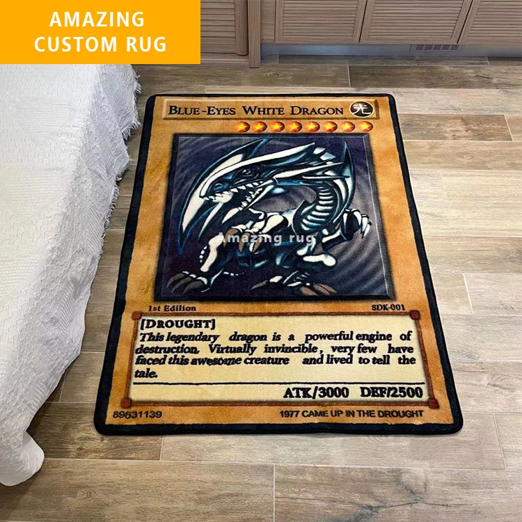 Настольная игра Hypebeast ковер Charizard дизайн синие глаза белый дракон пользовательский