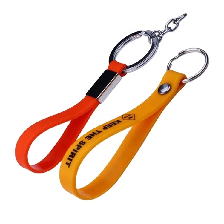 
Personalized customized logo cheap silicone keychain 