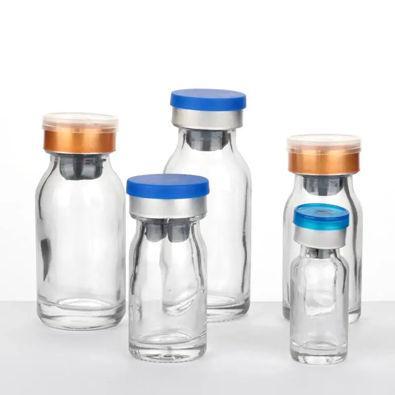 Small Freeze Dried Powder Moulded Glass Vial Bottle 2ml 5ml 7ml 8ml 10ml 12ml 15ml for Injection Medicine Beauty Salon