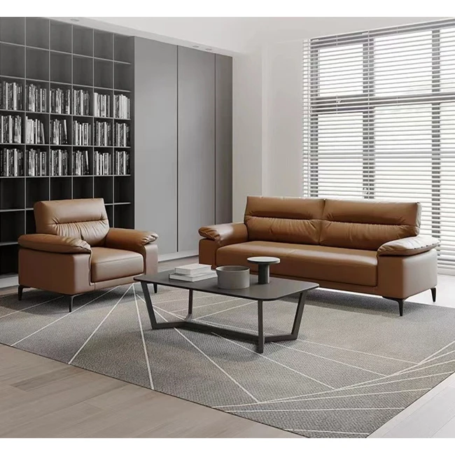 Light Luxury 1/2/3 Leather Sofa High-grade Modern Design Senior Living Room New Chinese European American sofa