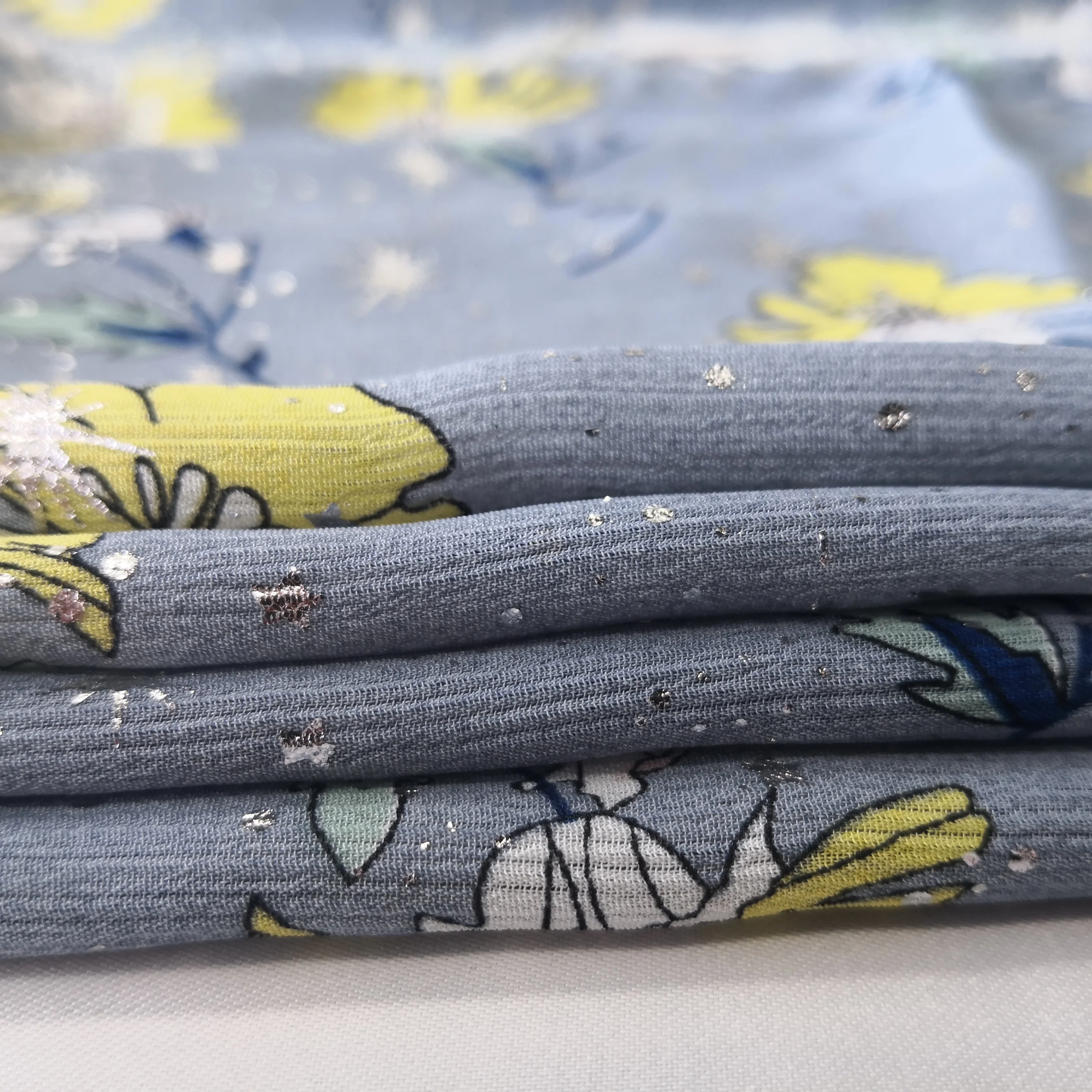 metallic silk shifon hair accessories fabric lurex silk pure rose chiffon decorative white flowers silk for wedding