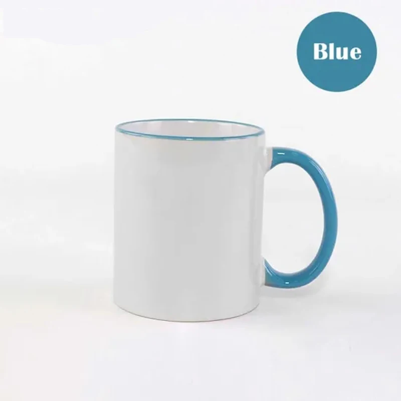 Sublimation Blanks 11oz Handle Color Ceramic Mug