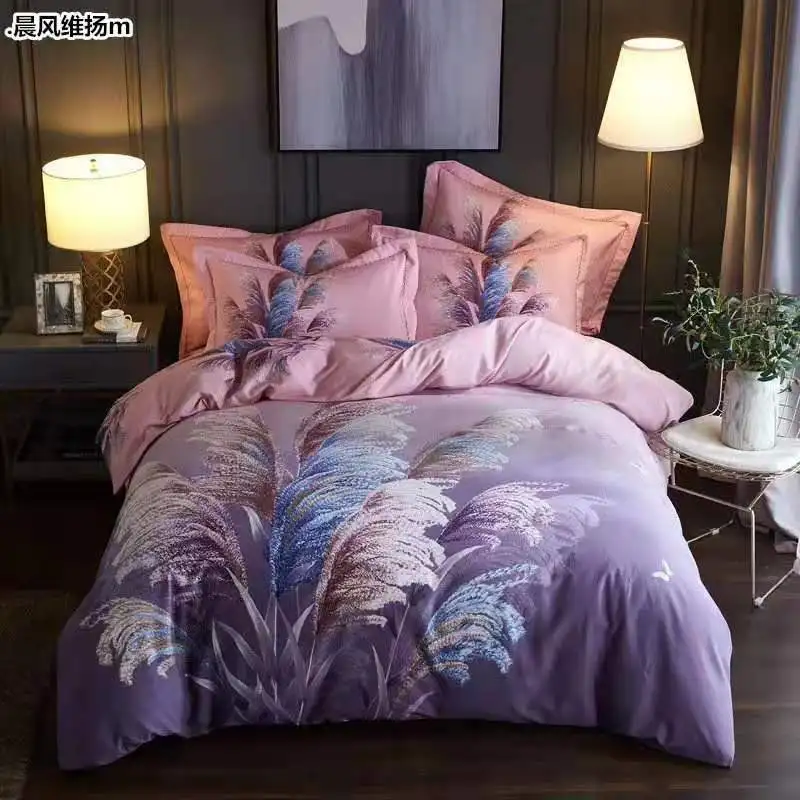 
2019 wholesale 100% polyester pigment printing fabric for bedding 