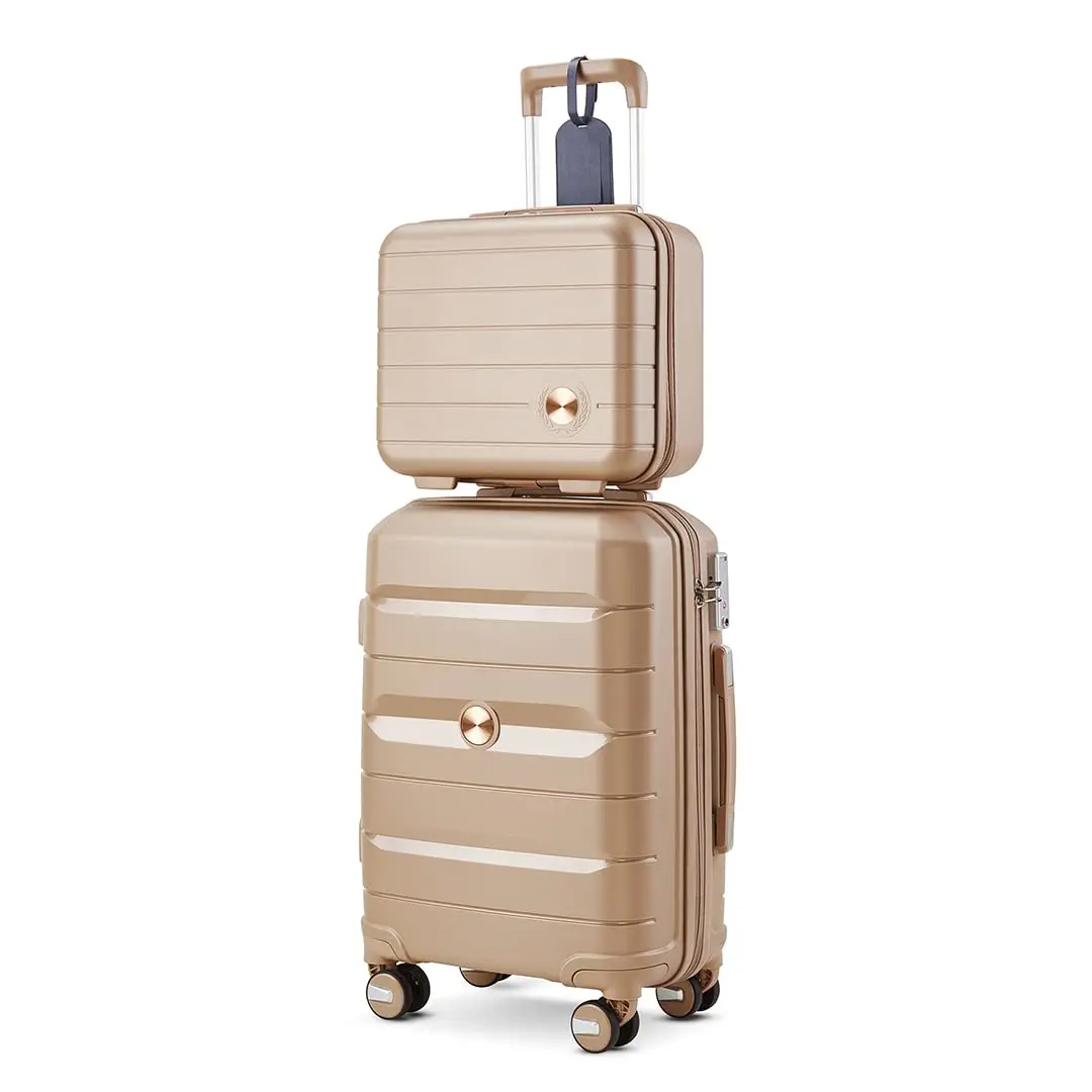 20inch YKK Zipper Polypropylene Traveling Carry-on Bags Suitcases Trolley PP Luggage