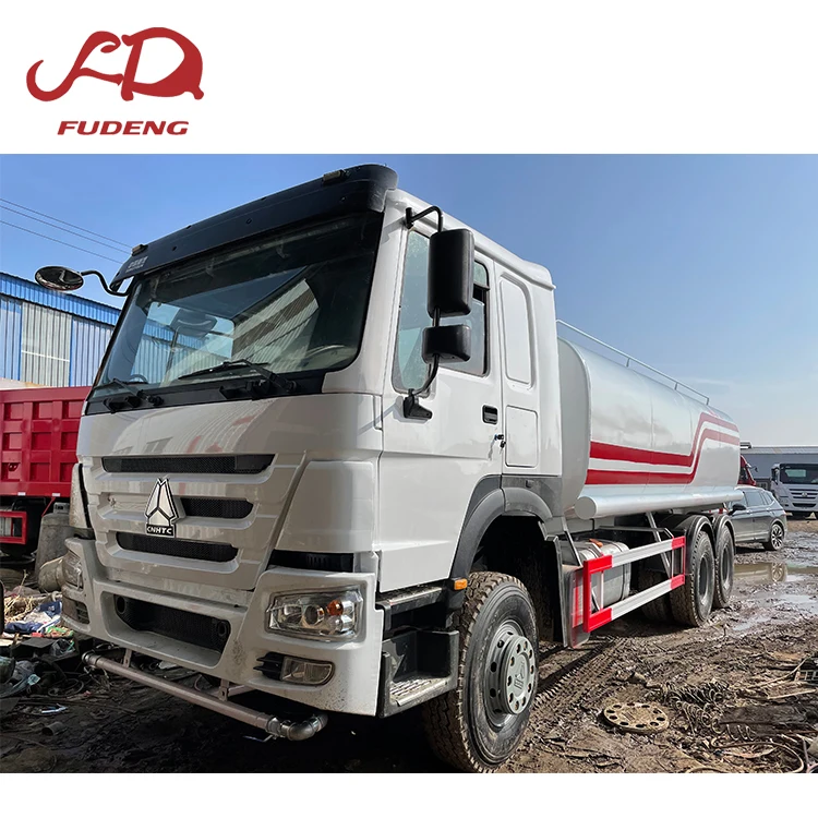 Water Truck second hand HOWO 4x2 6x4 20cbm Used Water 10wheels tanker Truck For Sale