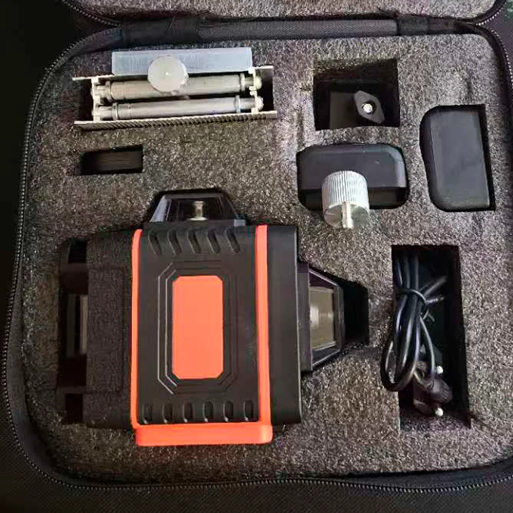 Green Light Laser Level 360 Degree Leveling Tool New Design 4D 16 Lines Level Machine Indoor&Outdoor Wall Mounter High Precision