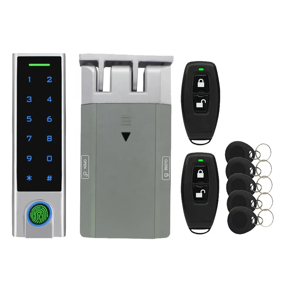 High Security Electrical DIY Door Lock Fingerprint Scanner Price Wireless Access Control Kit