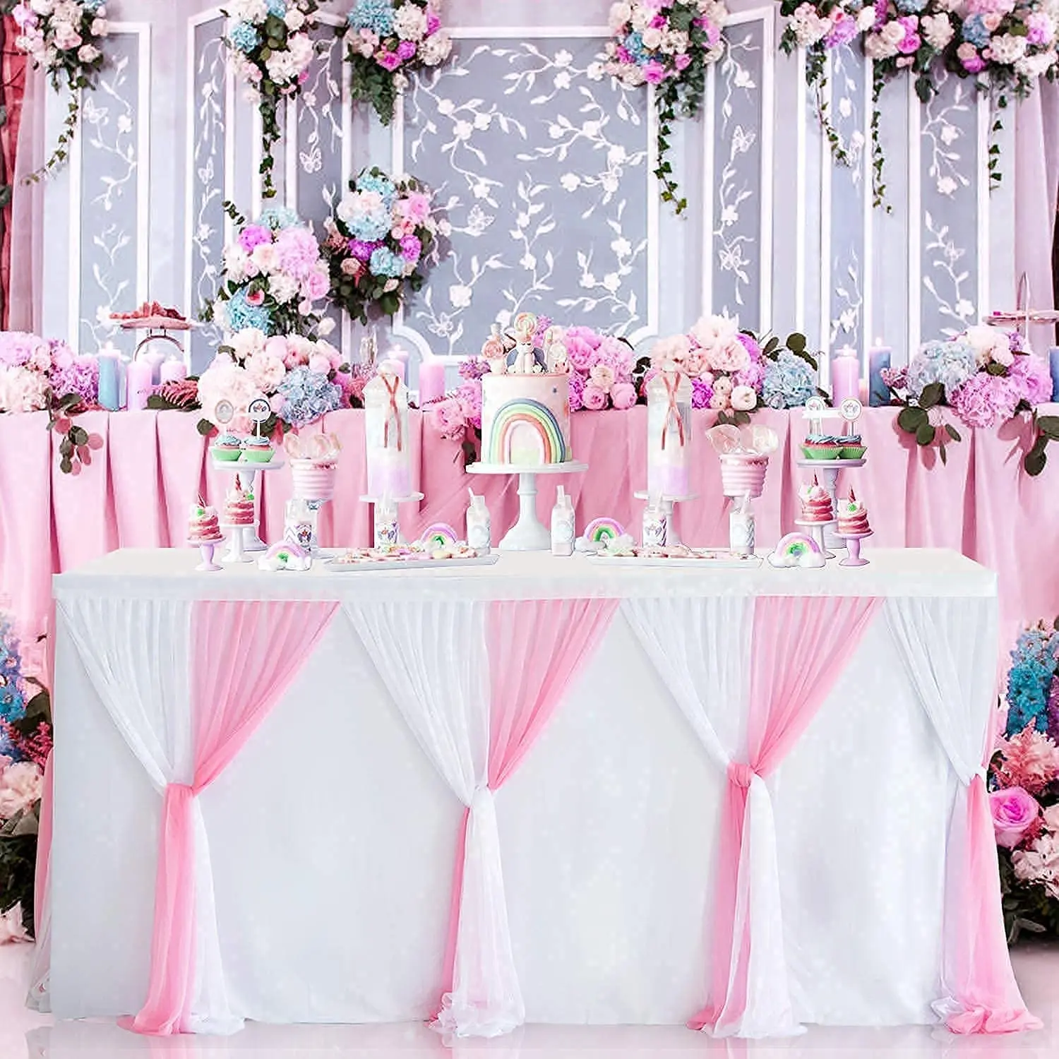 Плиссированная юбка-пачка из полиэстера, 14 футов