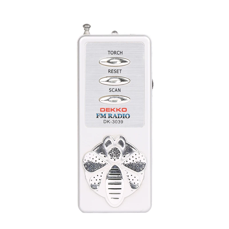 Pocket radio built in speaker with earphone jack mini radio FM auto scan 88-108 MHz radio