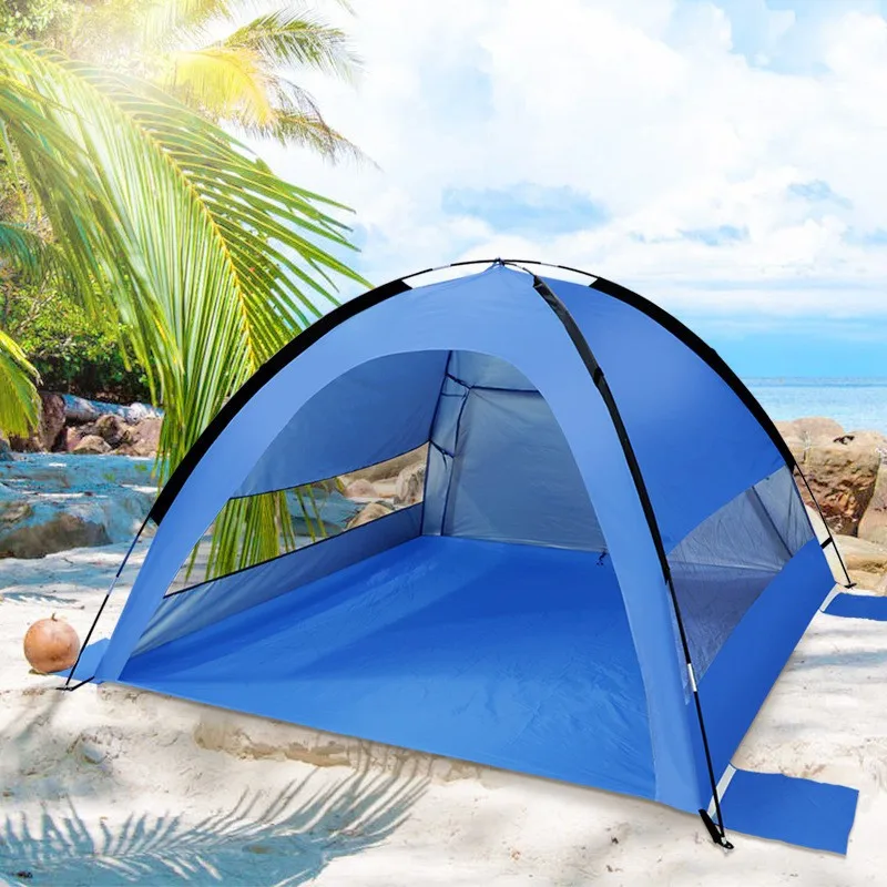 Cross border hot selling tent outdoor sunscreen thickened rainproof 3-4 people quick open automatic tent