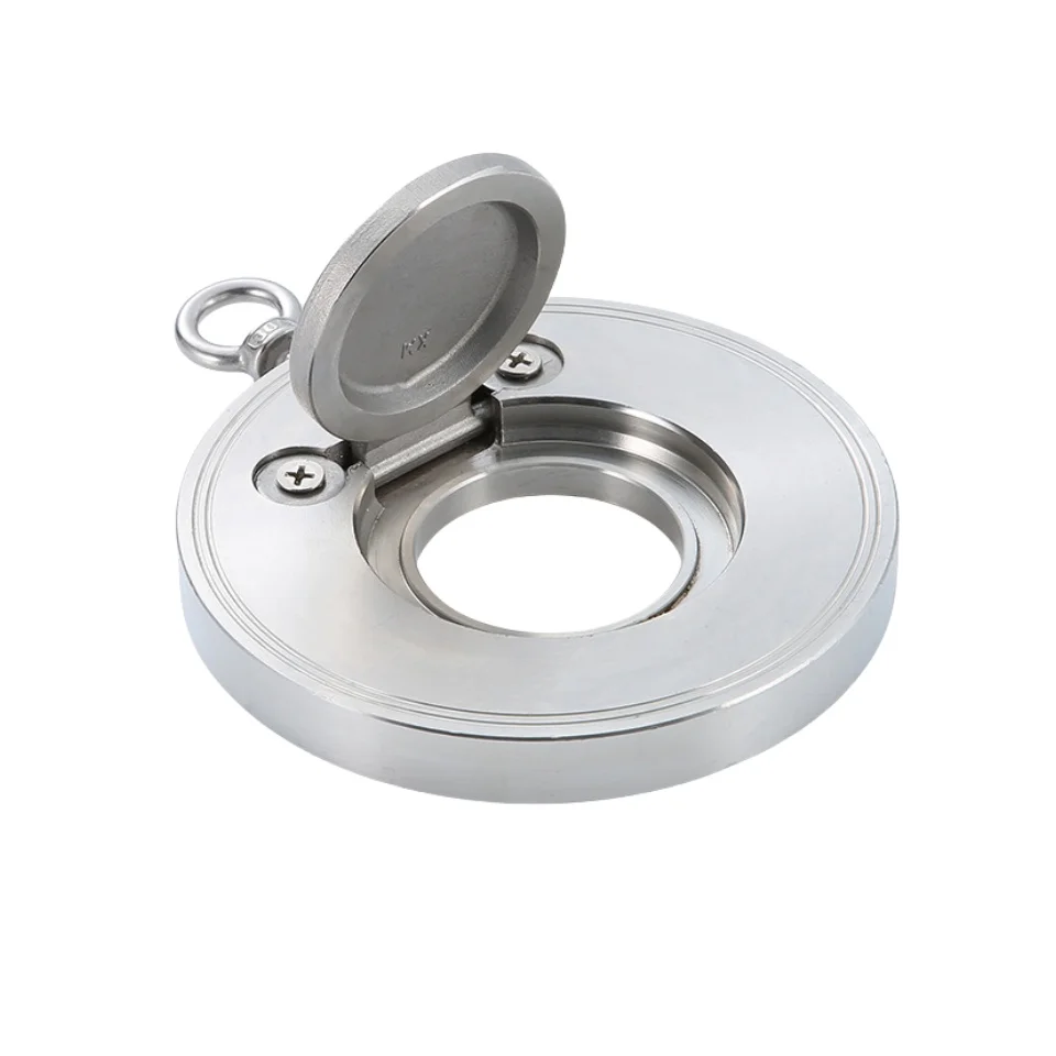 H74W-16P SS304 316L Stainless Steel Single Disc Wafer Type Circular Plate Check Valve