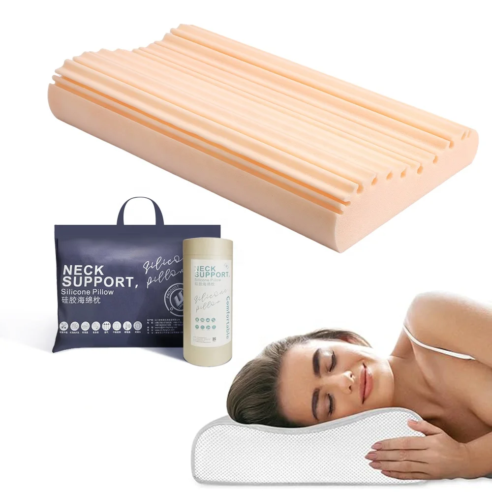 High quality durable silicone material adult pillow for sleeping