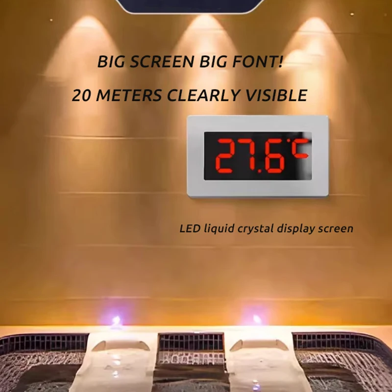 large-screen Intelligent temperature display indoor household high low alarm LED electronic - 50~200 degree digital Thermometer