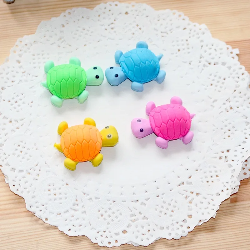 Wholesale stationery Creative cartoon cute Funny big turtle student rubber eraser Gift For Kids