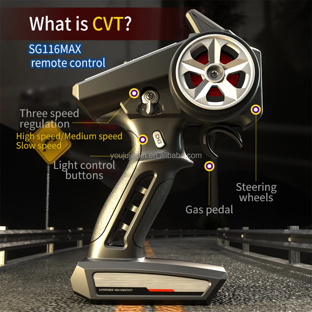 SG116max Rc Brushless High Speed Off-road Climbing Car 1:16 Model Bigfoot Amphibious Four-wheel Drive Remote Control Rc Race Car