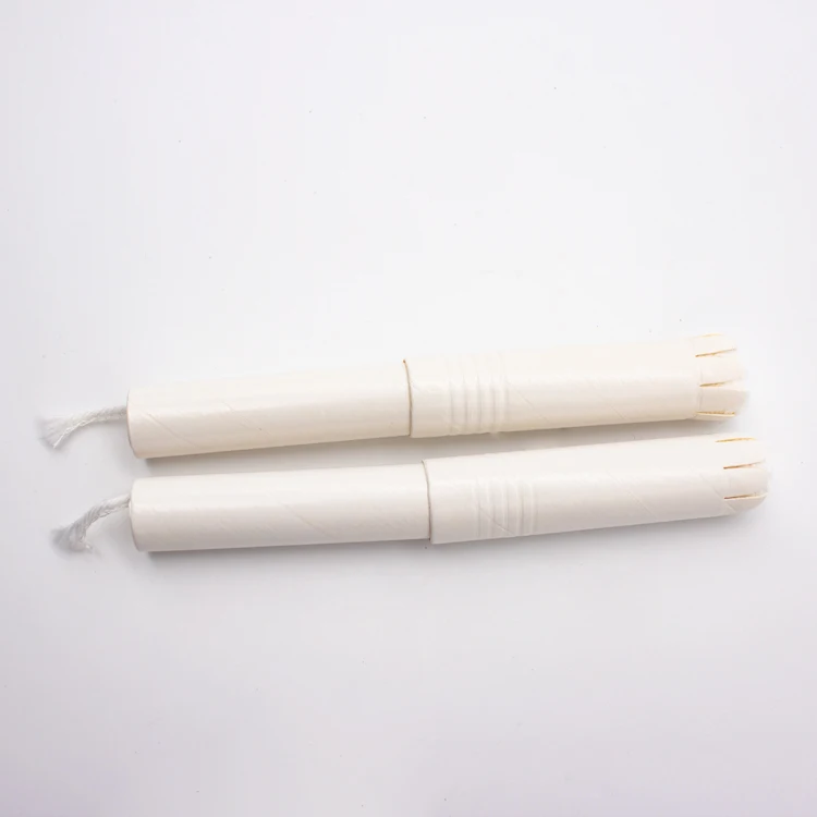 
Feminine hygiene cotton tampon organic cardboard applicator 