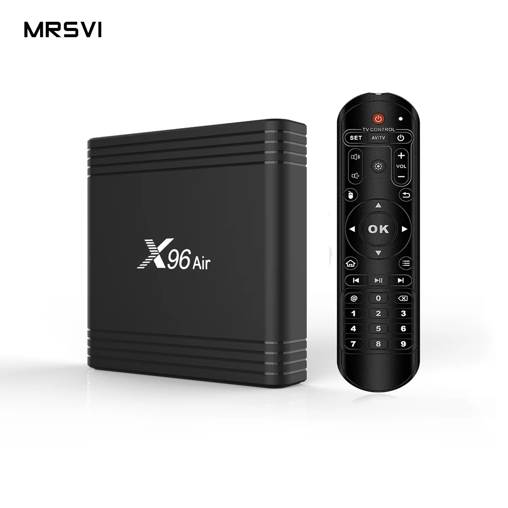 New Arrival X96 Air S905X3 quad core tv box 4GB RAM 32GB ROM Dual Wifi controle tv box