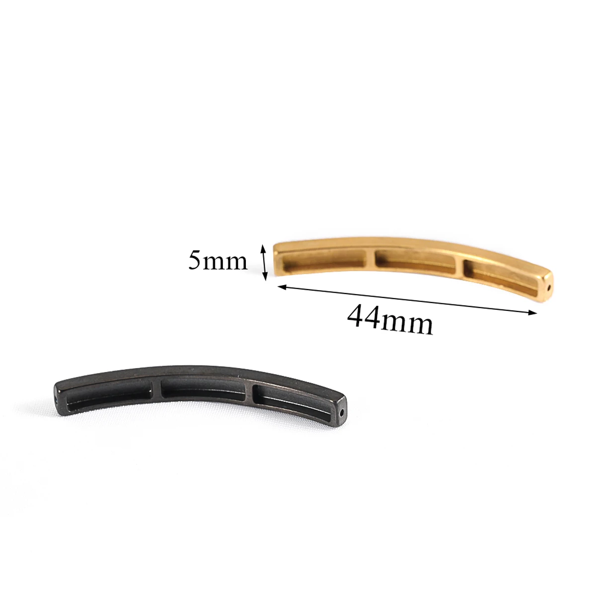 Custom Blank Stainless Steel Bar Accessories DIY Laser Engraved Inspiration Letters Bar For Natural Stone Beads Bracelet Making