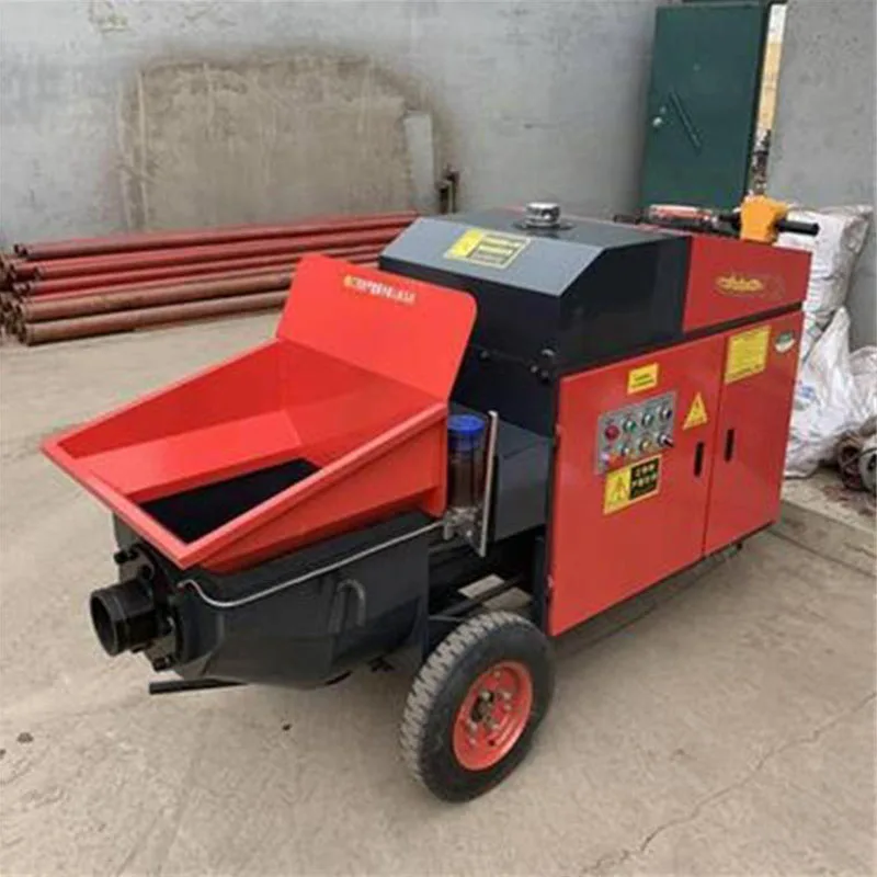 Save labor trailer mounted concrete line pump concrete pump transfer case Large Output concrete cement paste pump machine