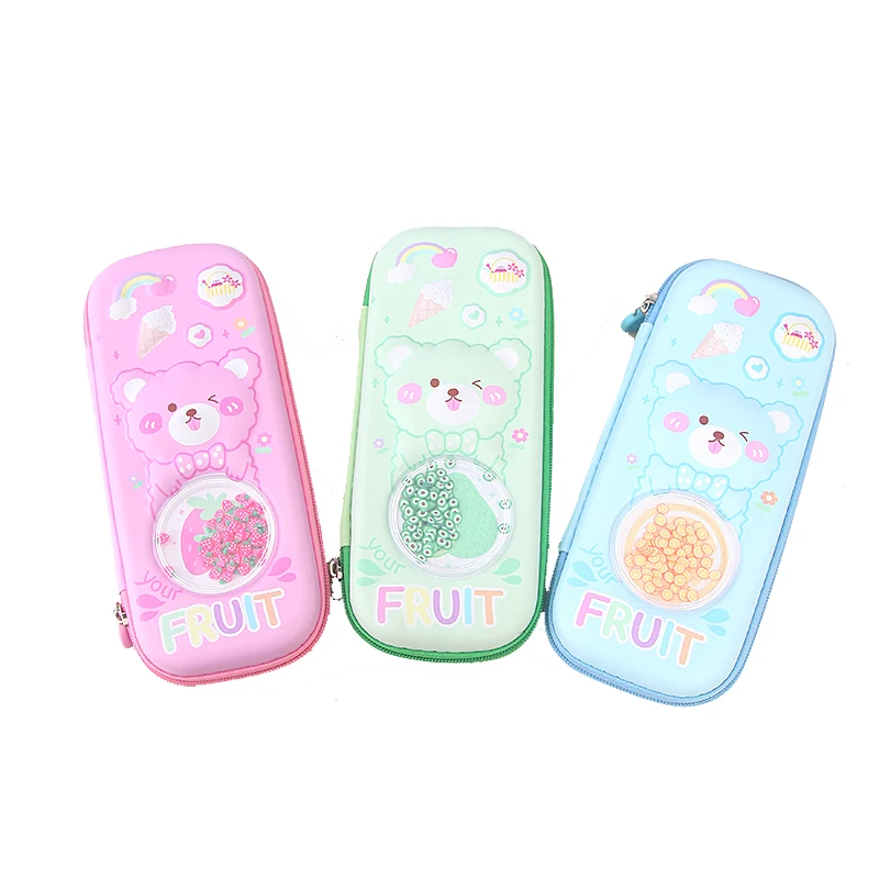 JIACHEN Cute Cartoon EVA 3D Pencil case with Various Colours for Children