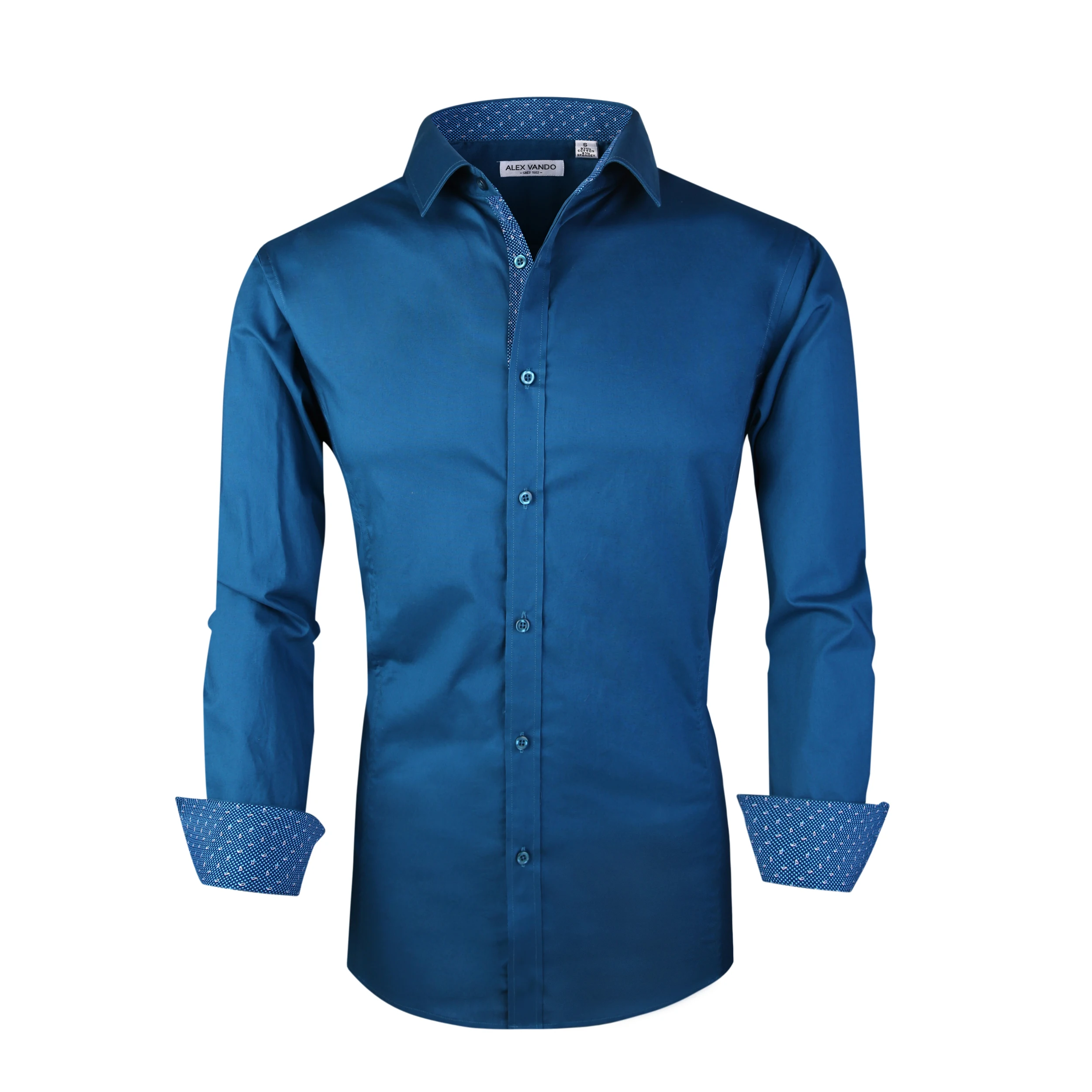 OEM/ODM solid color dress shirts men long sleeve business shirt 100% cotton wholesale factory