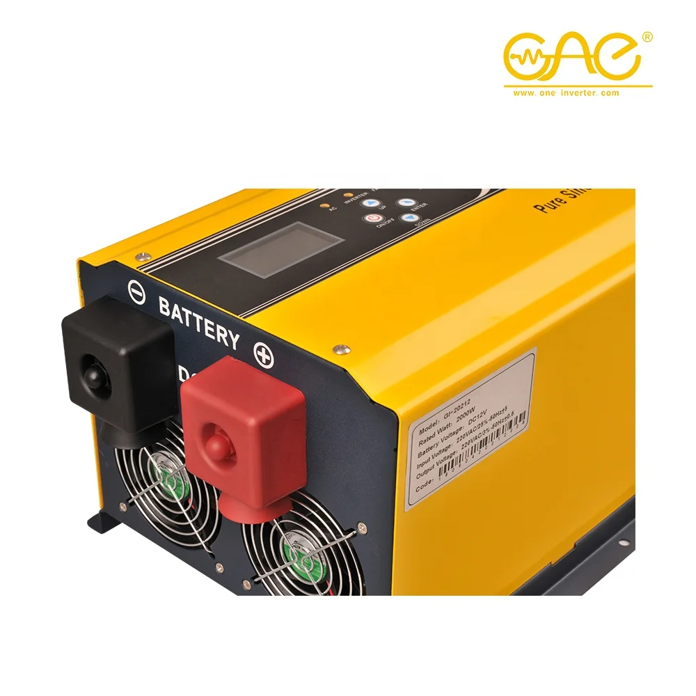 1kw 2kw 3kw 5kw 6kw Power Inverter Solar Pure Sine Wave Inverter 24v 110v 12v to 220v Low Frequency Off Grid Single GI TOP ONE