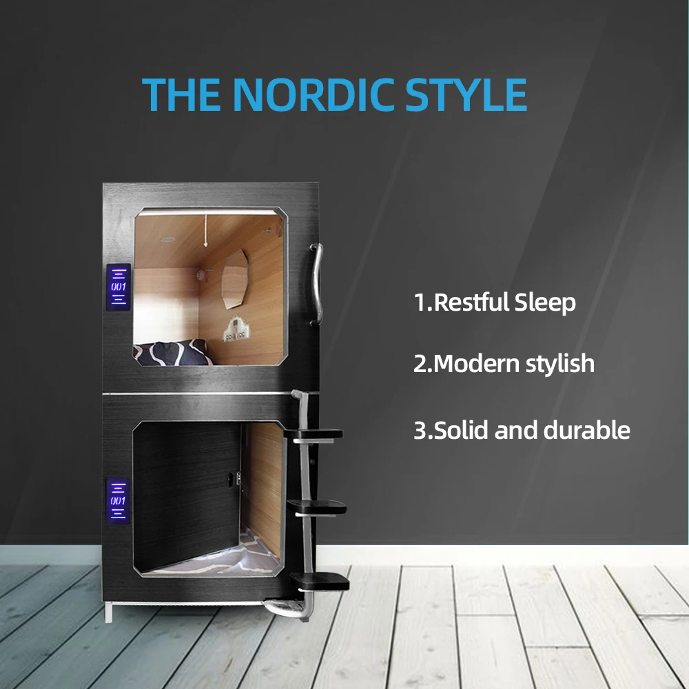 STARSDOVE Soundproof Capsule Hotel Sleeping Pod Luxury Space Capsule Bed