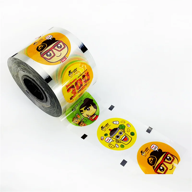 LOKYO New arrival 150mm custom logo pp pet plastic milktea boba cup sealing packaging film
