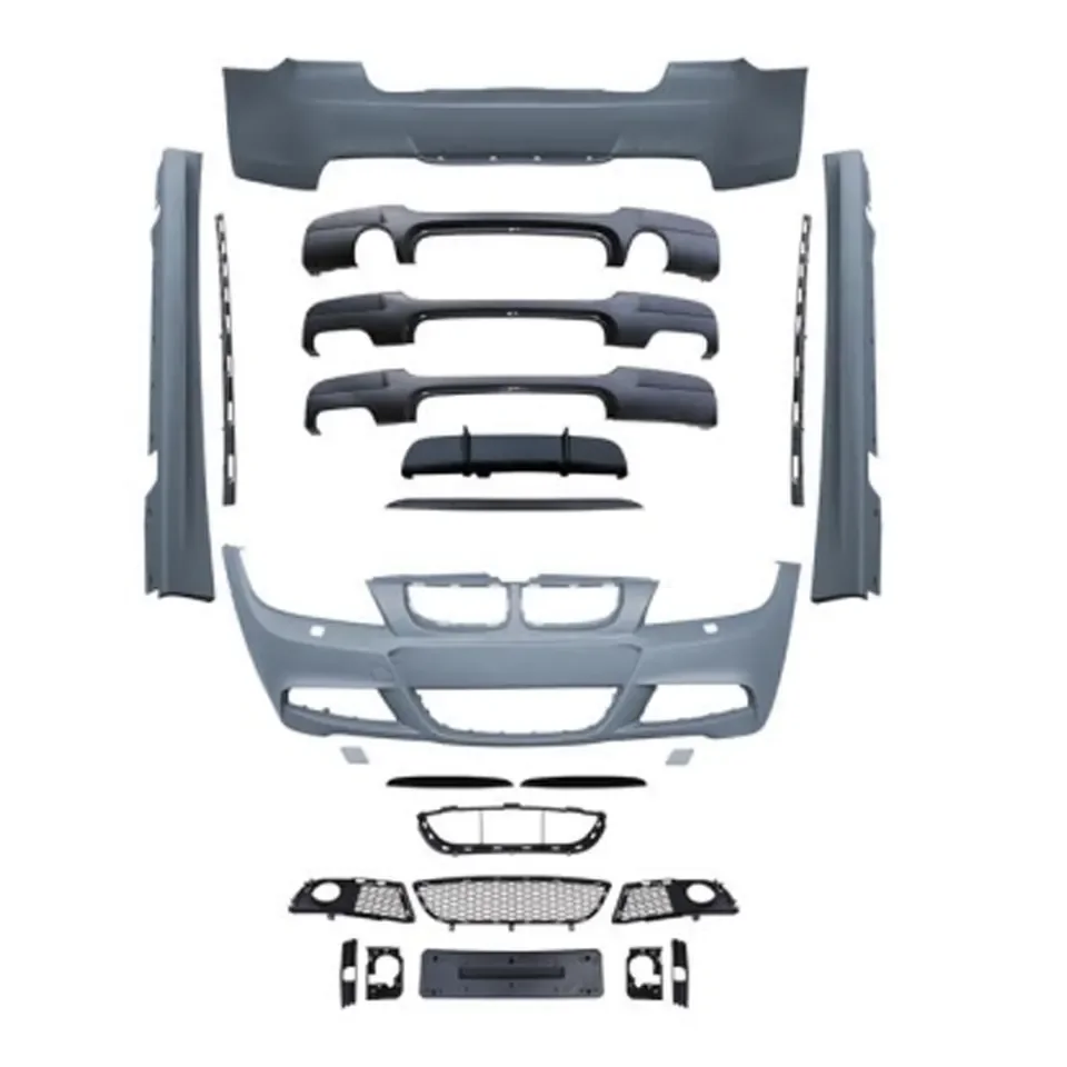 High Quality E90 LCI M-Tech Look Style Body Kit Hood Fender Front Rear Bumper Lip Body Kit For BMW E90 LCI 2005-2008