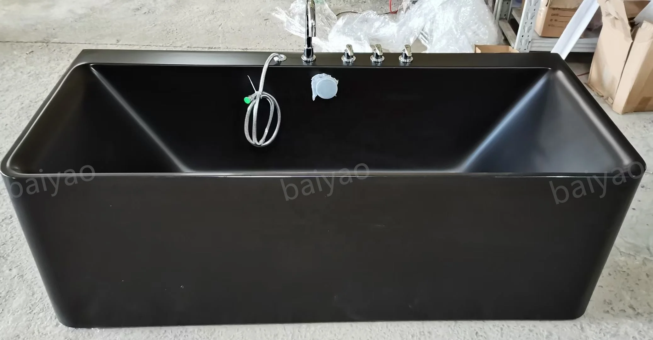 Black Color Modern Spa Massage Bath One Person Whirlpool Indoor Jacuzzier Acrylic Bathtubs Multi-functional Tub Price in Dubai