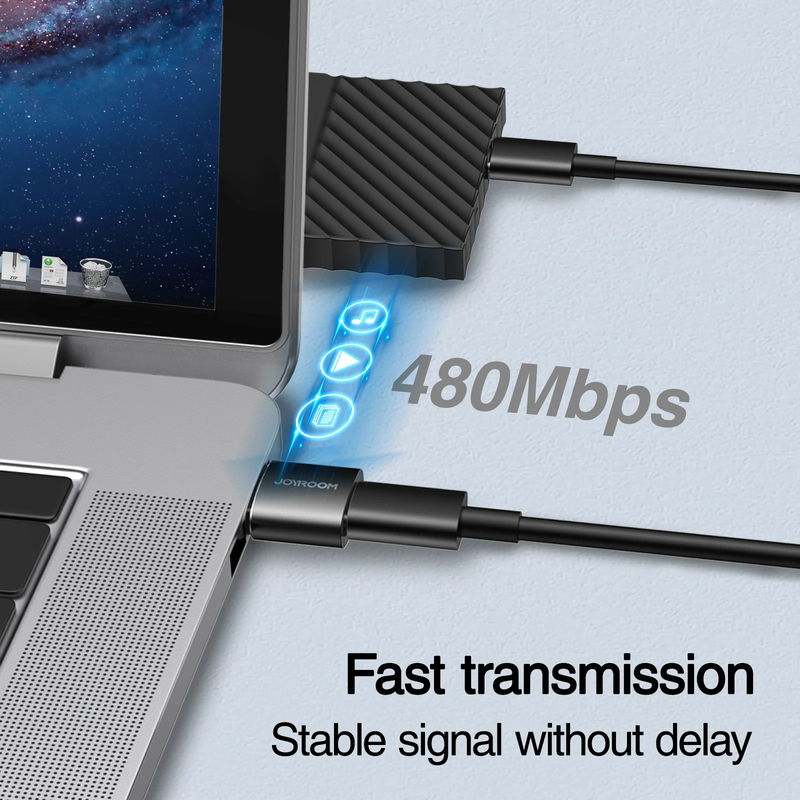  Joyroom 3A Usb Мужской кабель Type-C-переходник с внутренней Резьбой Разъем 2021 Новый адаптер разъемом Type-C портативный мини 2 шт. комплект C адаптера переменного