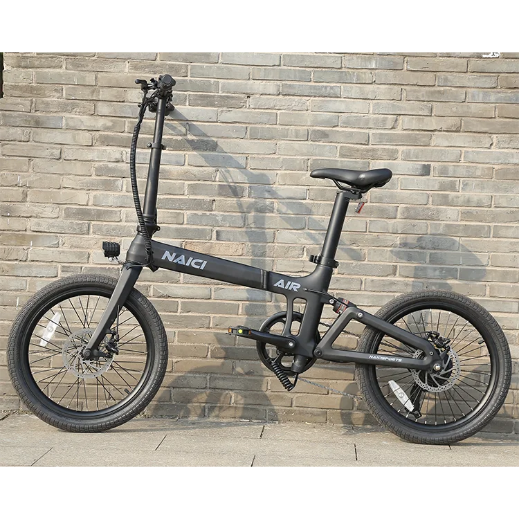 Naicisports X2+ Lightweight Carbon Electric Bike 250W Foldable Belt Drive Folding Ebike 20 Inch Folding Electric Bike