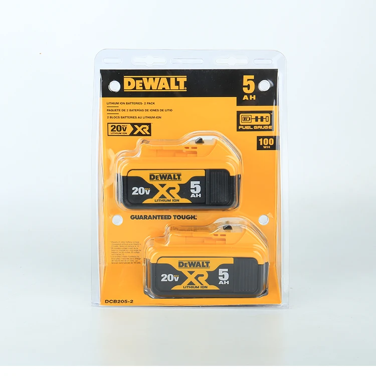 Compatible with  DE W ALT MAX tools high quality XR 5 0Ah  6ah battery including 2  pcs  for DEW ALT 20V battery