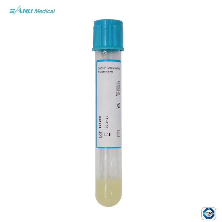 cosmetic PRP Tube PRP kit blue Sodium Citrate+Gel ACD+Gel 10ml 15ml PRF Blue