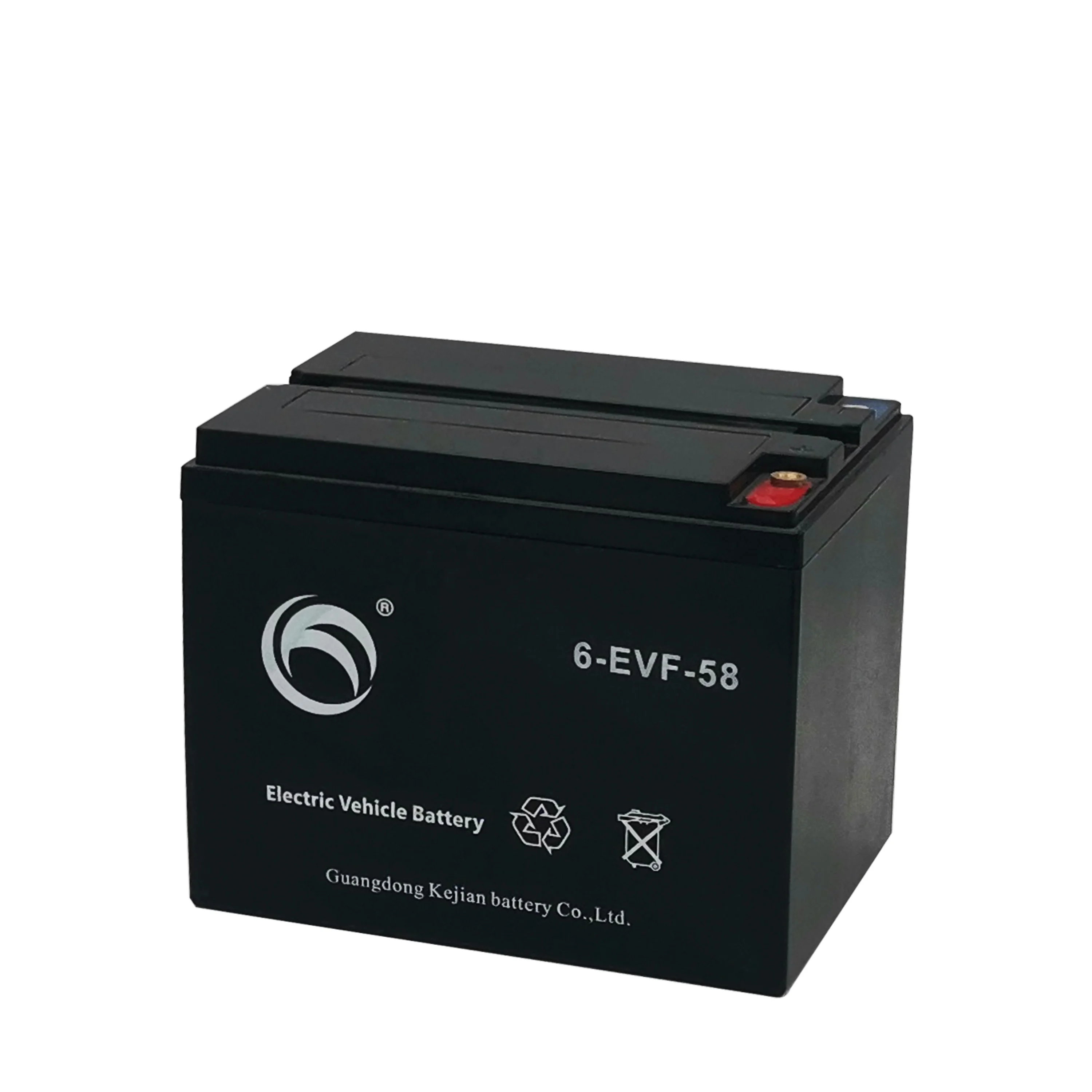6 EVF 58 Battery 12V Maintenance Free Deep Cycle Electric Vehicle Battery 12v58ah Battery