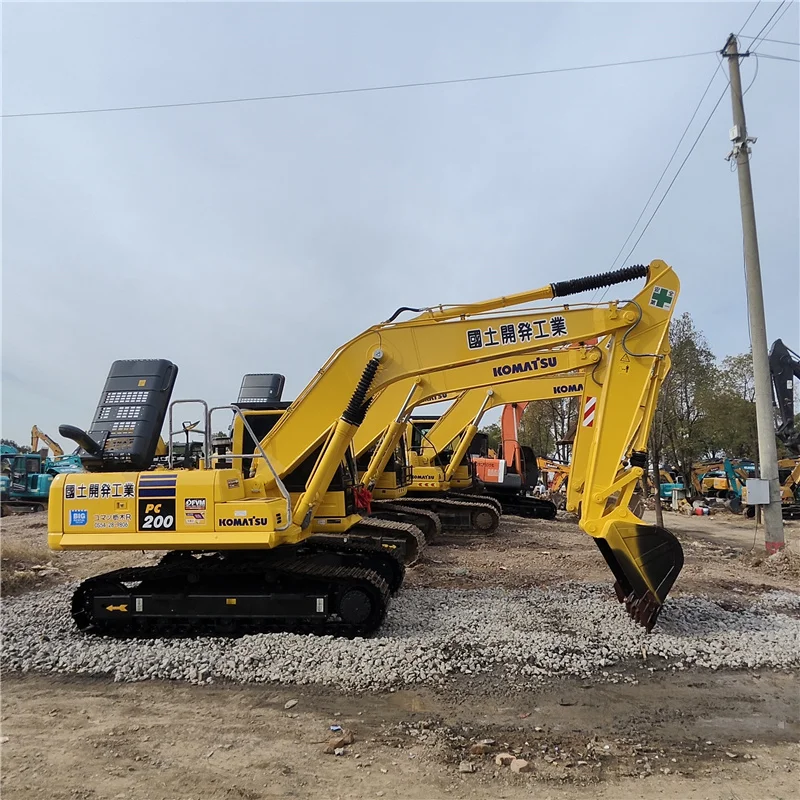 Оригинальный подержанный экскаватор PC200 хорошее состояние 95% Новый Komatsu