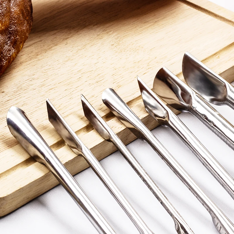 7pcs stainless steel knife carving chisel carving tools set metal carving tools set