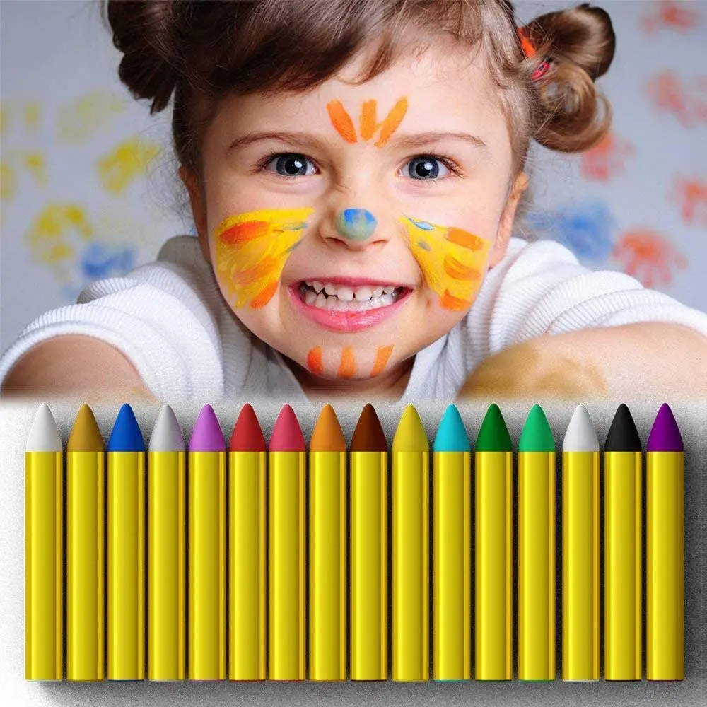 
Custom Logo and Packaging Non Toxic Face Paint Crayon Set for Kids 
