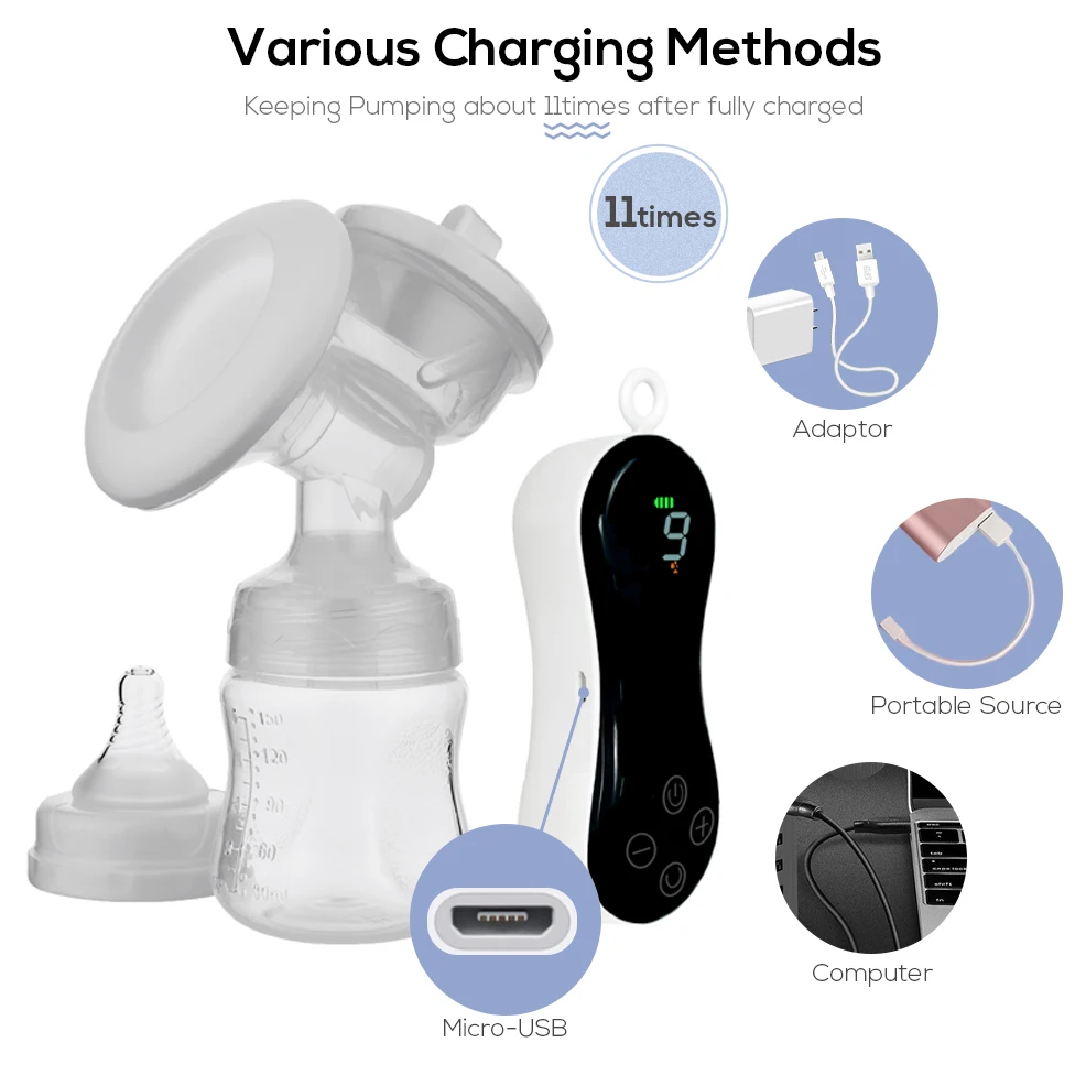 Baby Manufacturer Price BPA Free Enlargement Electronic Breast Milk Pump For Sale, Portable Rechargeable Electric Breast Pump