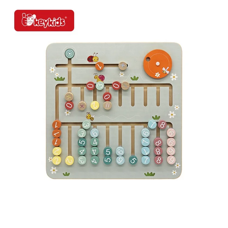 Wholesale Math Early Learning Game Wooden Calculation Board Toy For Kids W11H108