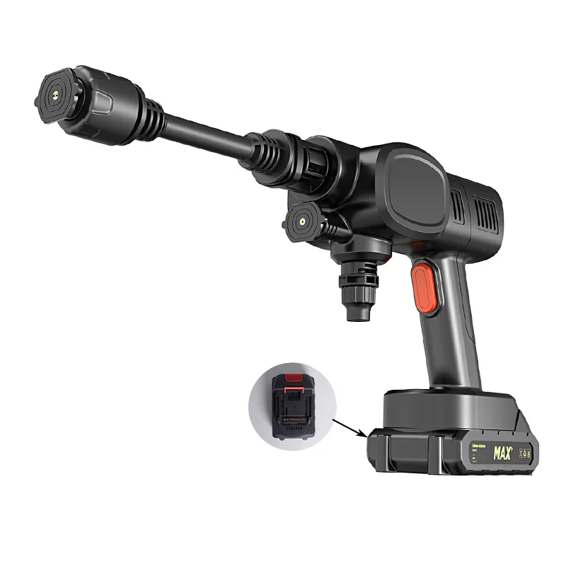 Precision Technology Production High Pressure Car Washer 18.5V Foam Gun Electric Car Wash ABS Car Washer Small Machine