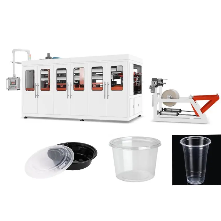 Fully Automatic Disposable Container Thermoforming Jelly Cup Machine