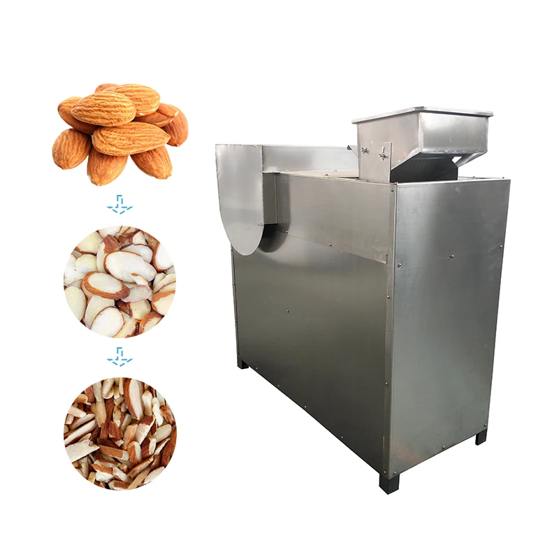 India Apricot Pistachio Strip Cutter Cost Cashew Nut Almond Slice  Peanut Kernel Strips Cutting Machine