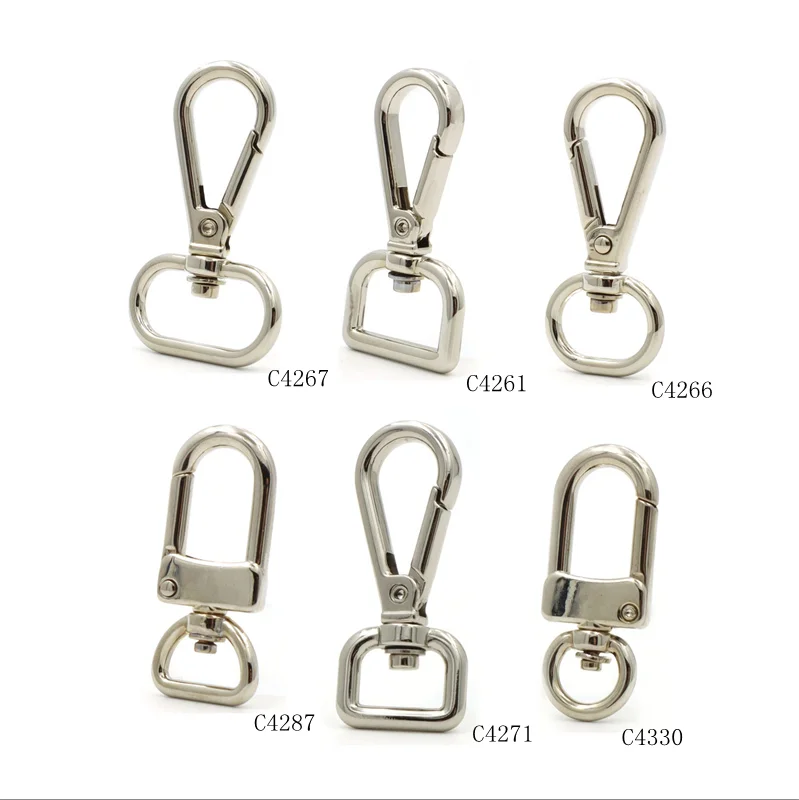 zinc alloy gold swivel lobster clasp metal swivel snap hook accessories for handbags